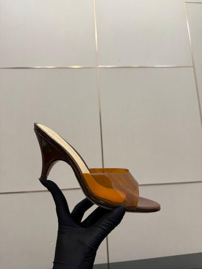 Gianvito Rossi Pointed-Toe Crystal Heeled Sandals – 2026SS