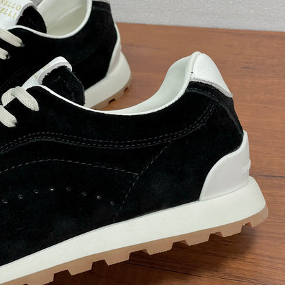 Brunello Cucinelli Suede Lace-Up Sneakers – 2026SS