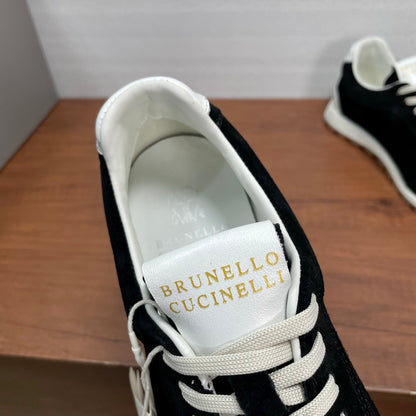 Brunello Cucinelli Suede Lace-Up Sneakers – 2026SS
