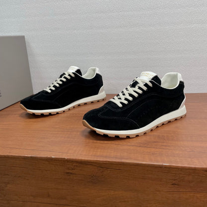 Brunello Cucinelli Suede Lace-Up Sneakers – 2026SS