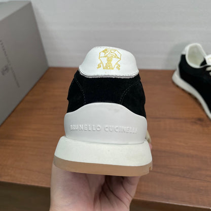 Brunello Cucinelli Suede Lace-Up Sneakers – 2026SS