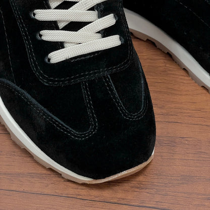 Brunello Cucinelli Suede Lace-Up Sneakers – 2026SS