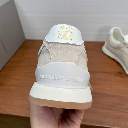 Brunello Cucinelli Suede Lace-Up Sneakers – 2026SS