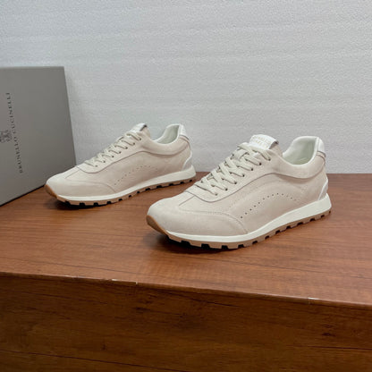 Brunello Cucinelli Suede Lace-Up Sneakers – 2026SS
