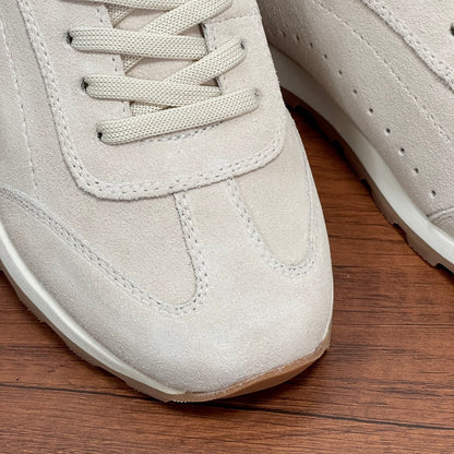 Brunello Cucinelli Suede Lace-Up Sneakers – 2026SS