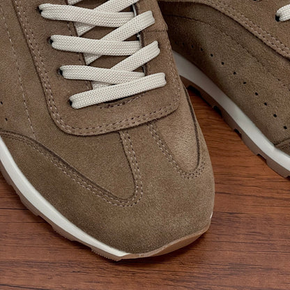 Brunello Cucinelli Suede Lace-Up Sneakers – 2026SS