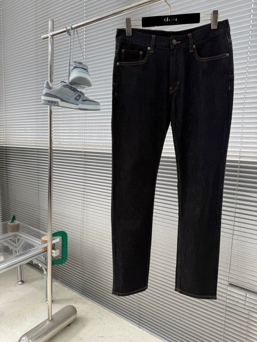 Dior CD Raw Indigo Lyocell Straight-Leg Jeans – 26SS