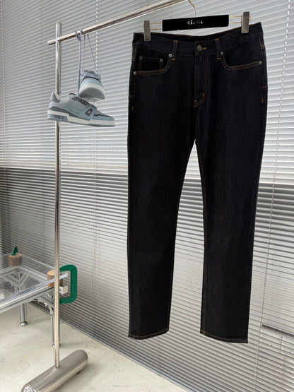 Dior CD Raw Indigo Lyocell Straight-Leg Jeans – 26SS