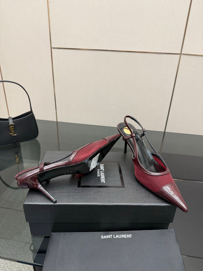 Saint Laurent Lee Chain Heeled Sandals