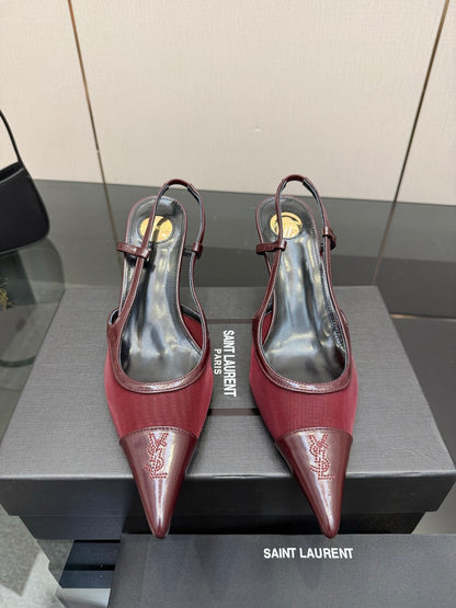 Saint Laurent Lee Chain Heeled Sandals