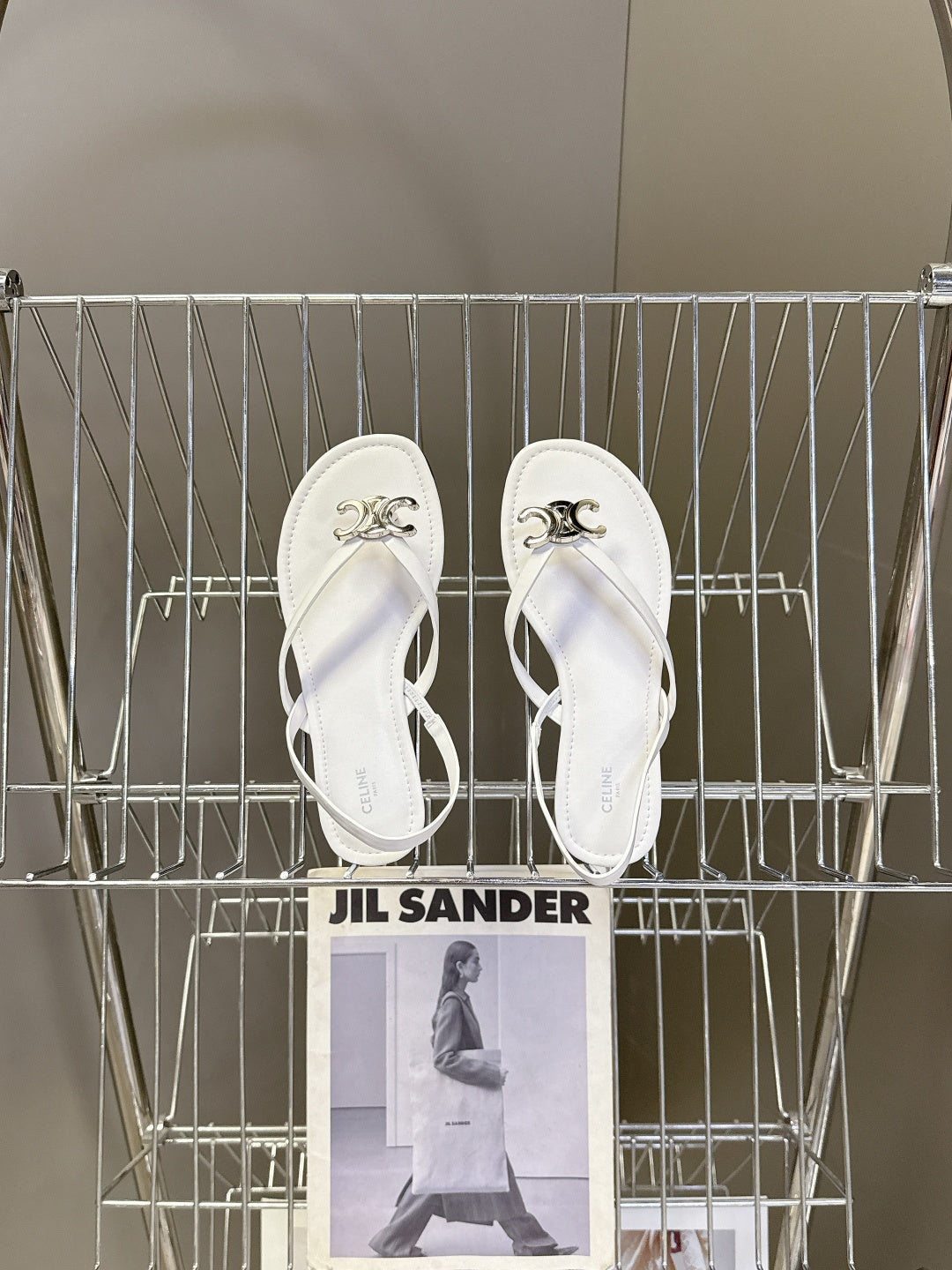 Celine Triomphe Metal Buckle Thong Sandals – Spring/Summer Collection – 2026SS