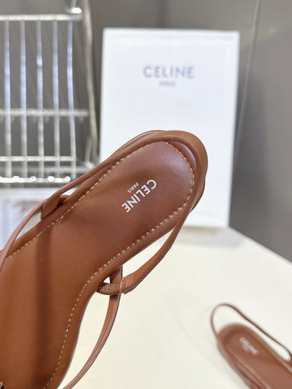 Celine Triomphe Metal Buckle Thong Sandals – Spring/Summer Collection – 2026SS