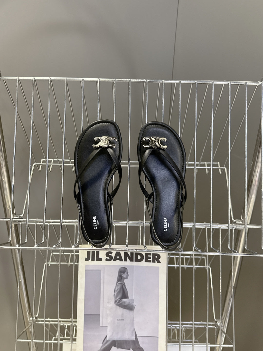 Celine Triomphe Metal Buckle Thong Sandals – Spring/Summer Collection – 2026SS