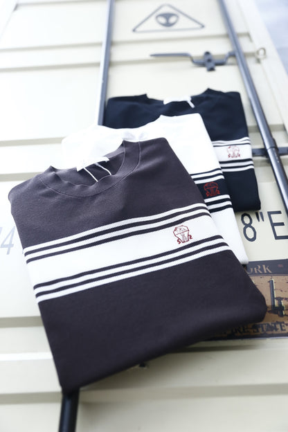 Brunello Cucinelli Striped Round-Neck T-Shirt – Summer Collection – 2026
