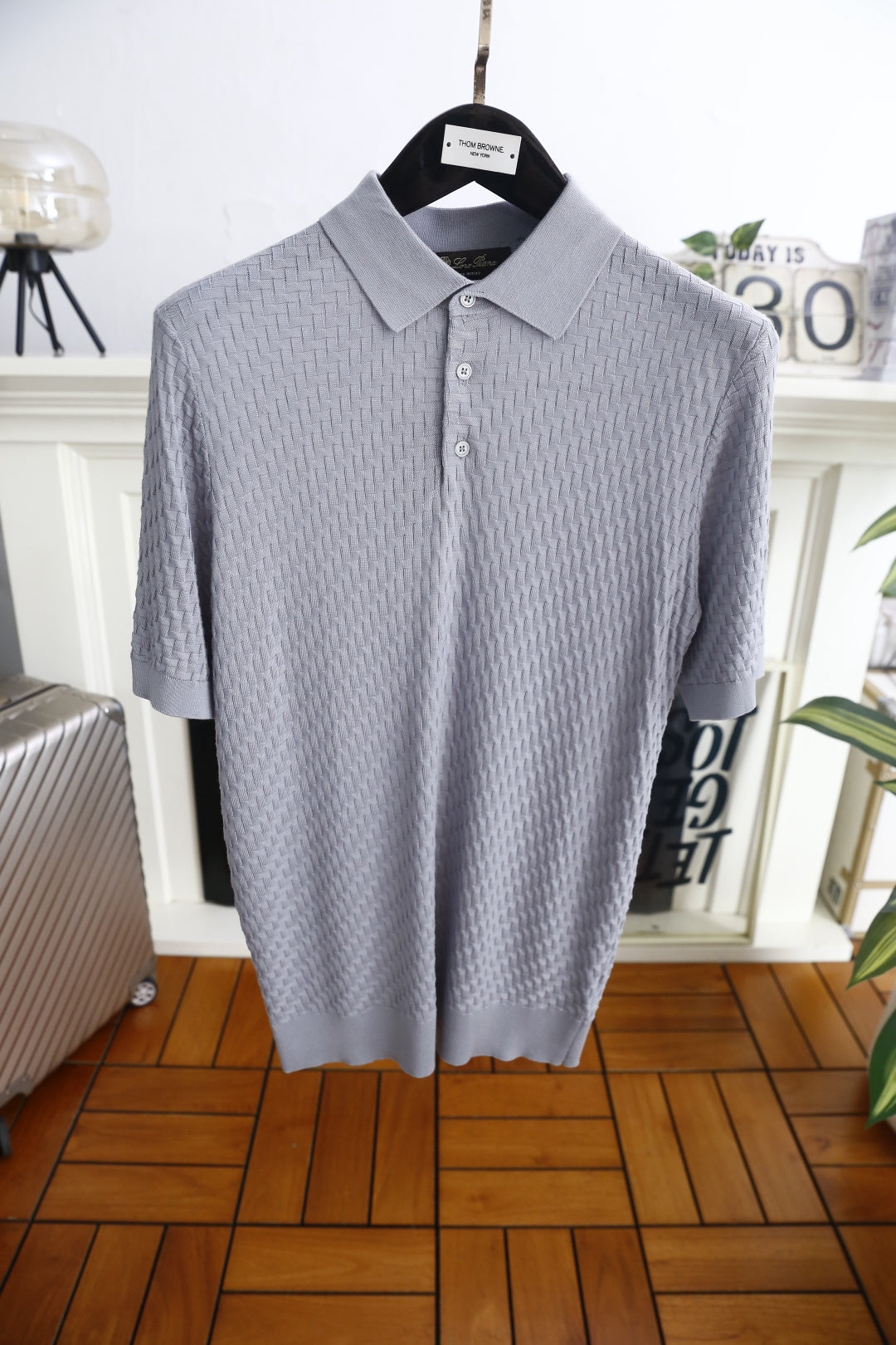 Loro Piana Half-Zip Knit Polo Shirt – Summer Collection – 26SS