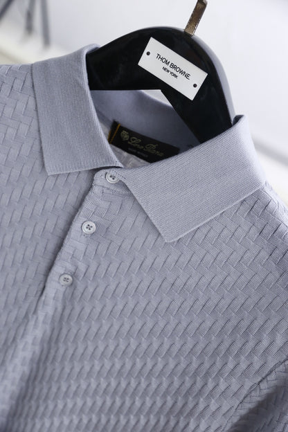Loro Piana Half-Zip Knit Polo Shirt – Summer Collection – 26SS