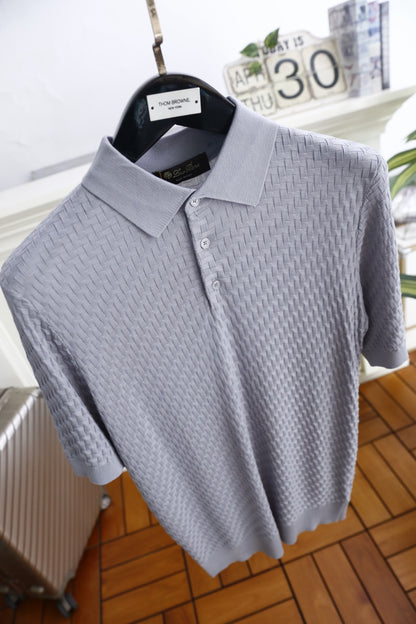 Loro Piana Half-Zip Knit Polo Shirt – Summer Collection – 26SS