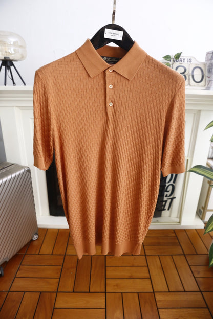 Loro Piana Half-Zip Knit Polo Shirt – Summer Collection – 26SS