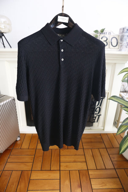Loro Piana Half-Zip Knit Polo Shirt – Summer Collection – 26SS