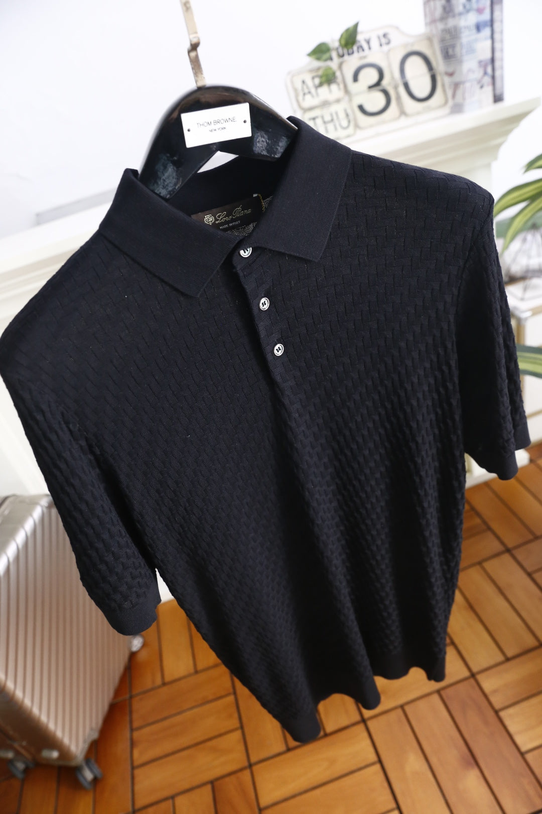 Loro Piana Half-Zip Knit Polo Shirt – Summer Collection – 26SS