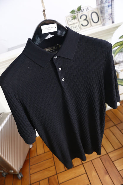 Loro Piana Half-Zip Knit Polo Shirt – Summer Collection – 26SS