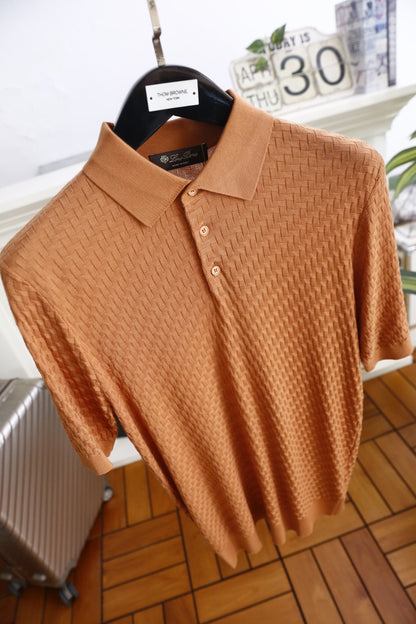 Loro Piana Half-Zip Knit Polo Shirt – Summer Collection – 26SS