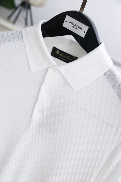 Loro Piana Half-Zip Knit Polo Shirt – Summer Collection – 26SS