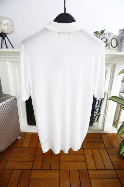 Loro Piana Half-Zip Knit Polo Shirt – Summer Collection – 26SS