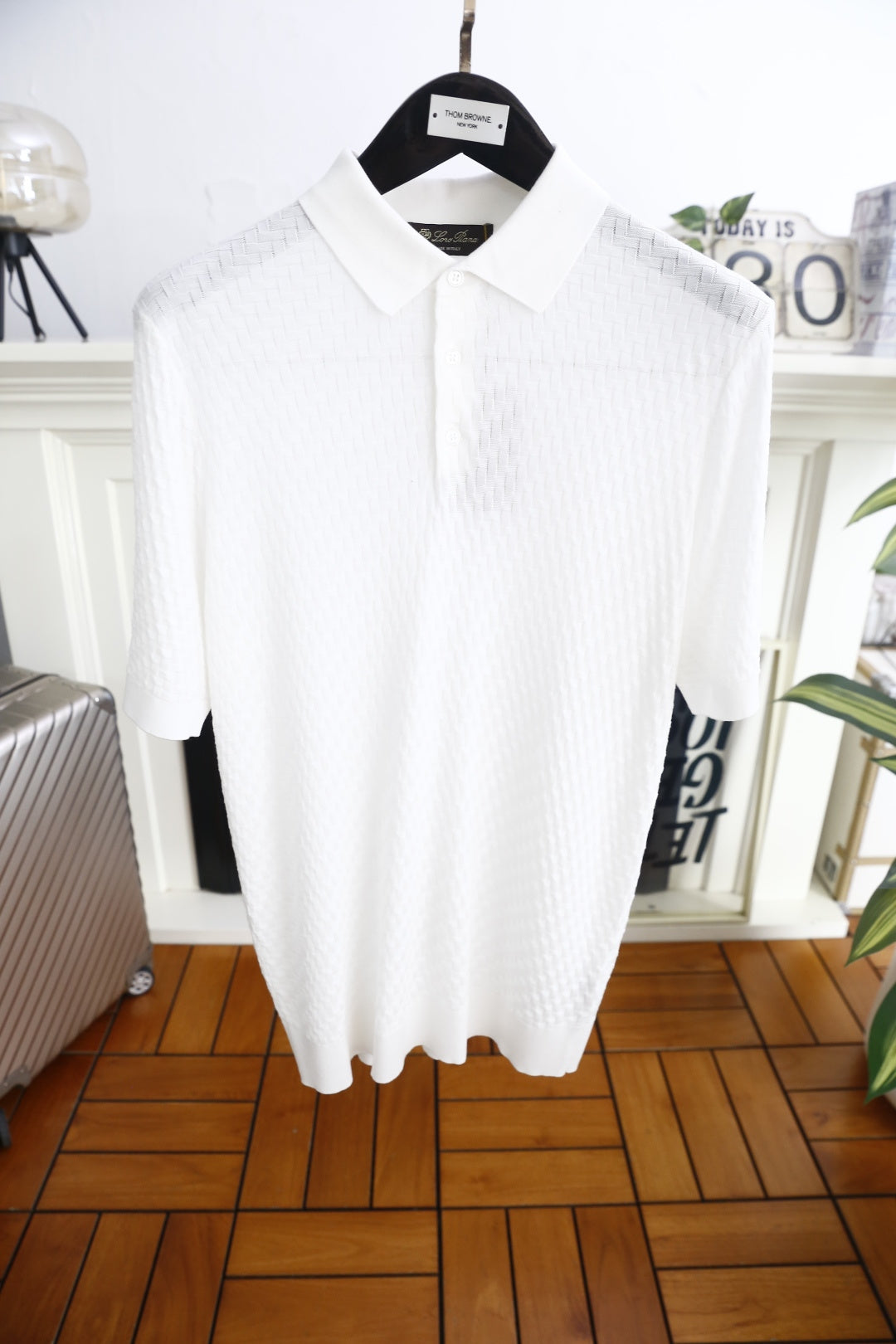Loro Piana Half-Zip Knit Polo Shirt – Summer Collection – 26SS