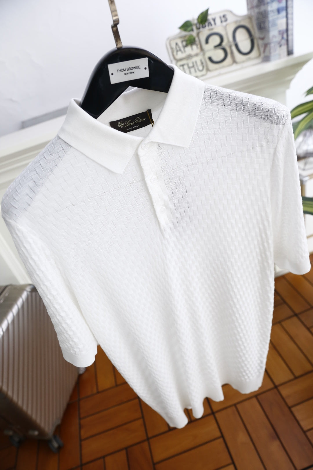 Loro Piana Half-Zip Knit Polo Shirt – Summer Collection – 26SS