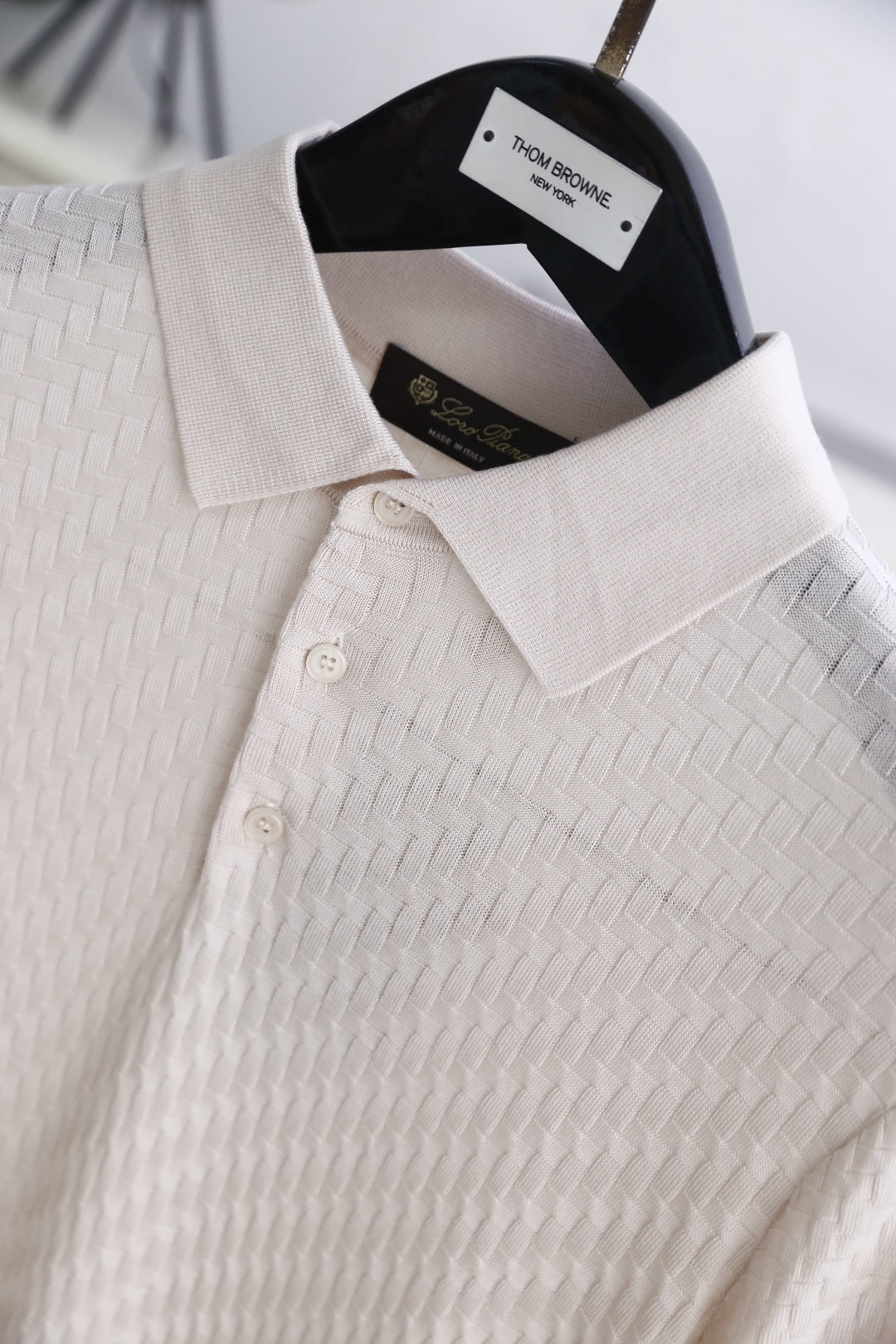 Loro Piana Half-Zip Knit Polo Shirt – Summer Collection – 26SS