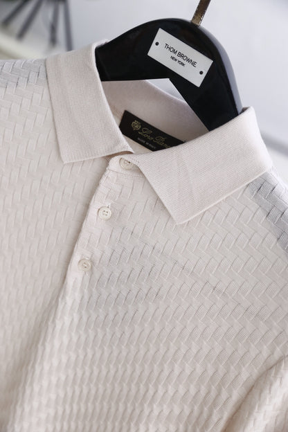 Loro Piana Half-Zip Knit Polo Shirt – Summer Collection – 26SS
