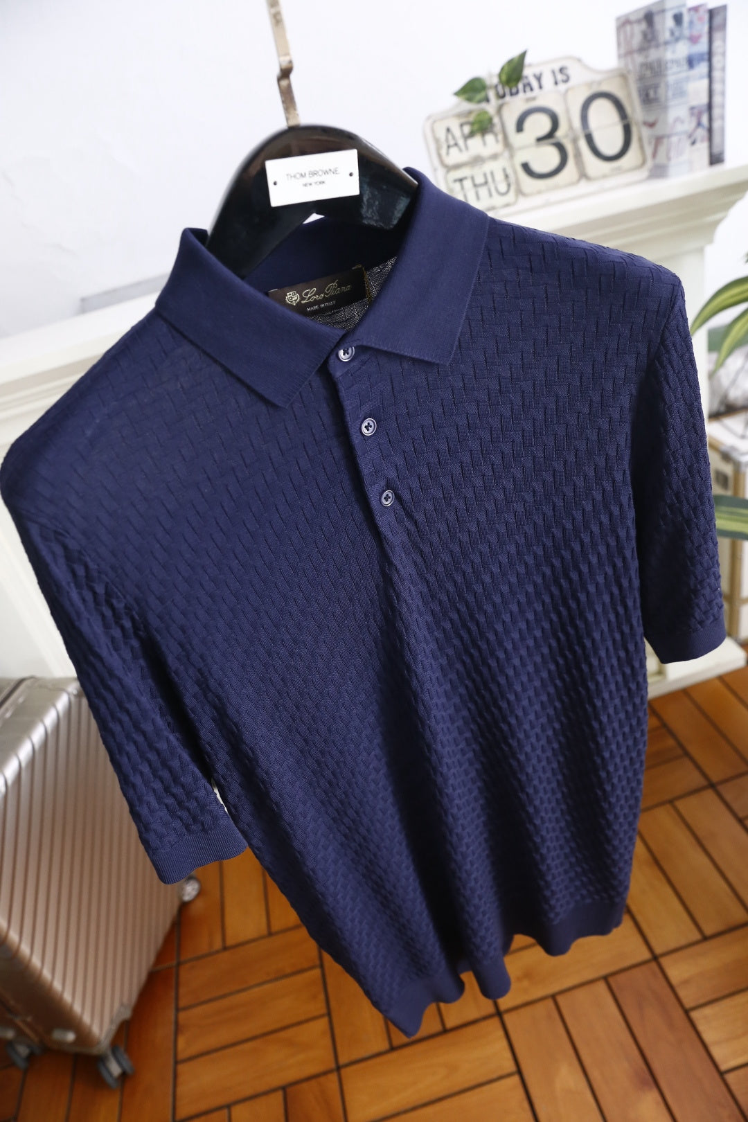 Loro Piana Half-Zip Knit Polo Shirt – Summer Collection – 26SS