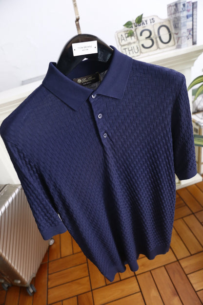 Loro Piana Half-Zip Knit Polo Shirt – Summer Collection – 26SS