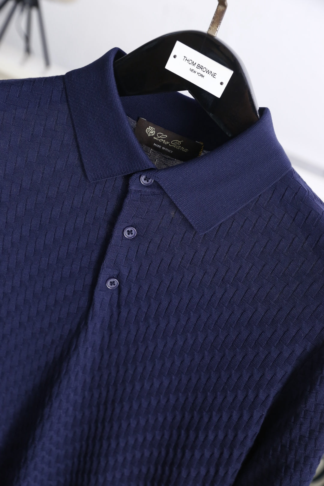 Loro Piana Half-Zip Knit Polo Shirt – Summer Collection – 26SS