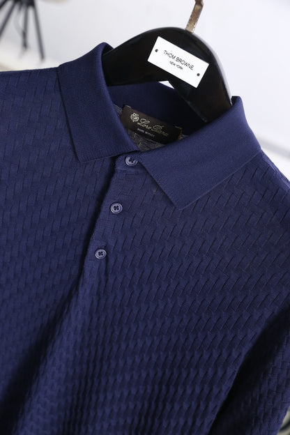 Loro Piana Half-Zip Knit Polo Shirt – Summer Collection – 26SS