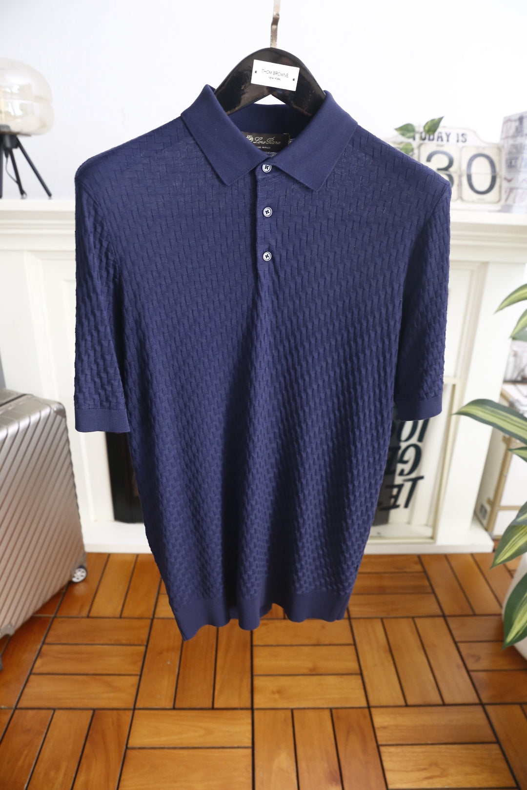 Loro Piana Half-Zip Knit Polo Shirt – Summer Collection – 26SS