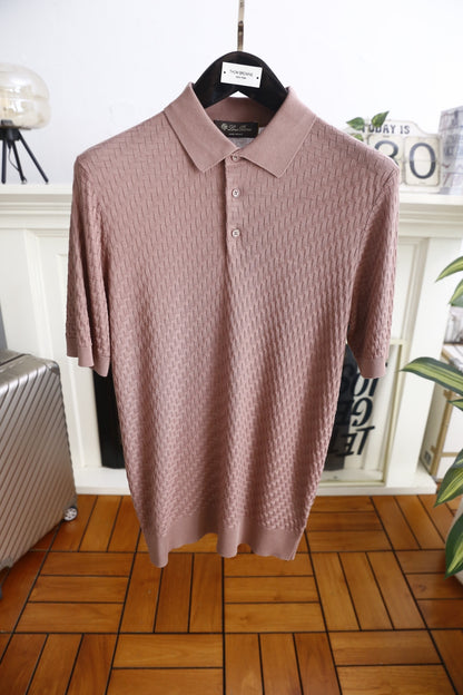 Loro Piana Half-Zip Knit Polo Shirt – Summer Collection – 26SS