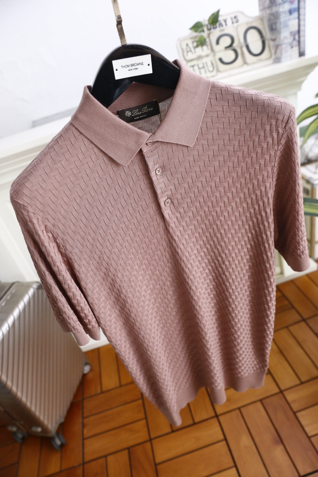 Loro Piana Half-Zip Knit Polo Shirt – Summer Collection – 26SS