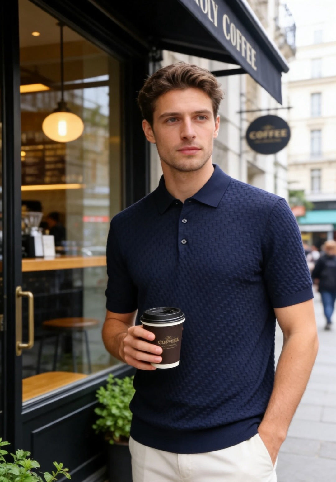 Loro Piana Half-Zip Knit Polo Shirt – Summer Collection – 26SS