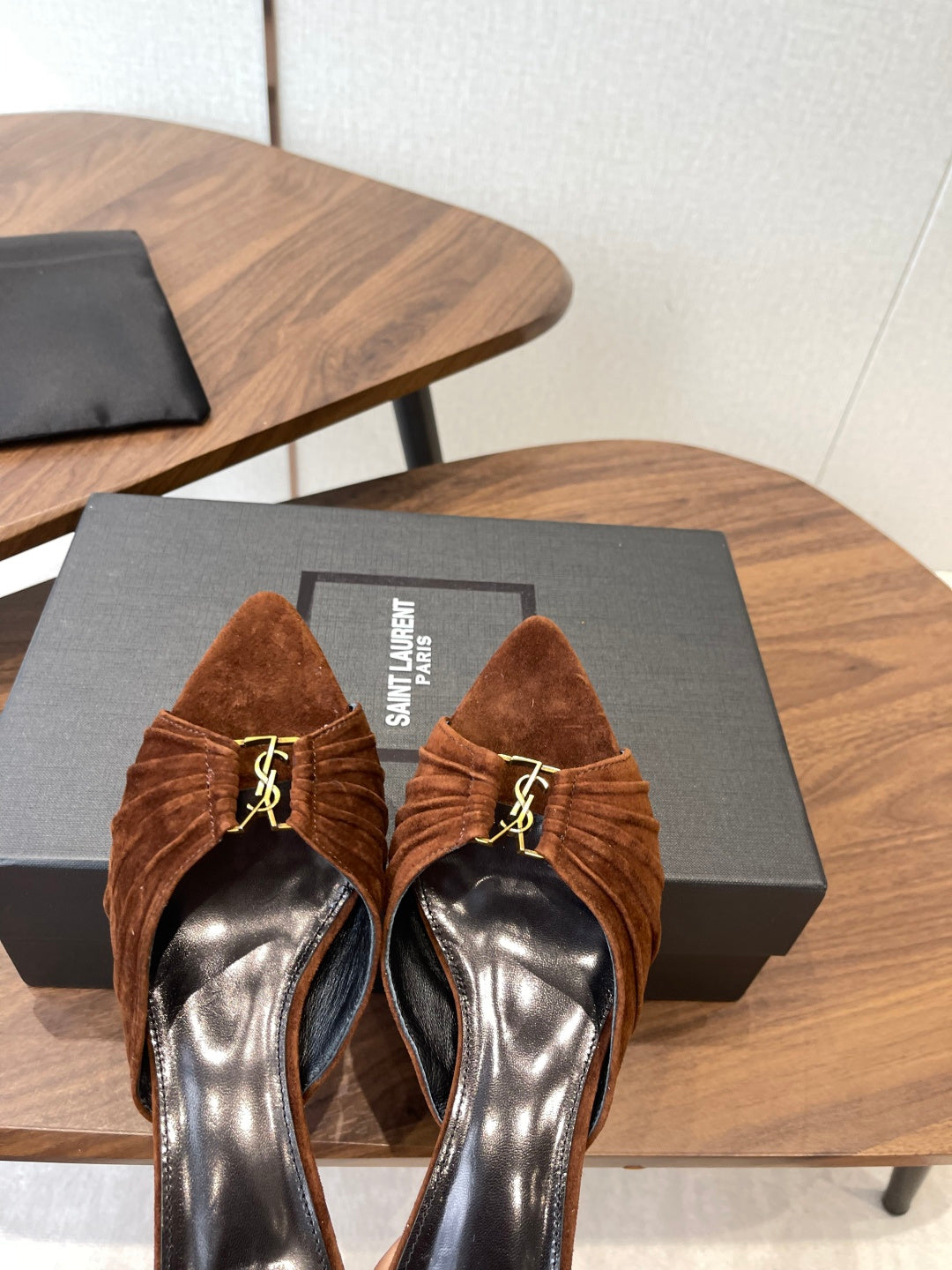 Saint Laurent Pointed-Toe Stiletto Mules – 26SS