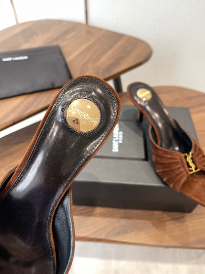 Saint Laurent Pointed-Toe Stiletto Mules – 26SS