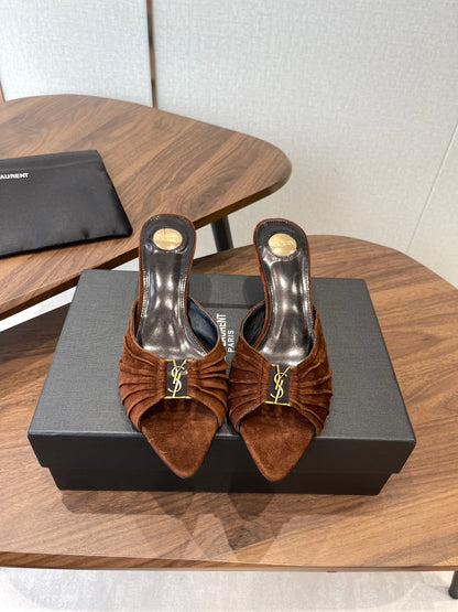 Saint Laurent Pointed-Toe Stiletto Heeled Sandals – Spring/Summer Collection – 26SS