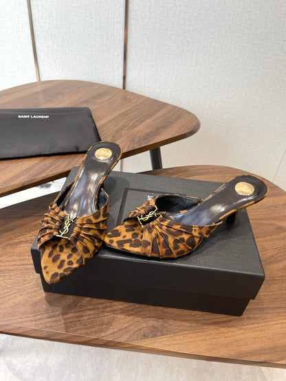 Saint Laurent Pointed Toe Stiletto Heeled Sandals – 26SS