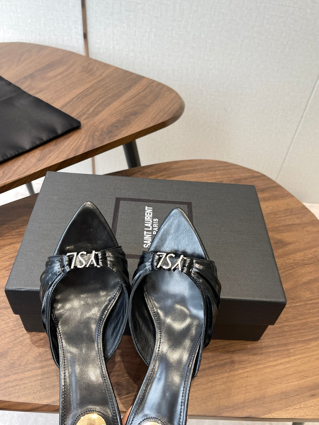 Saint Laurent Pointed Toe Stiletto Heeled Sandals – 26SS