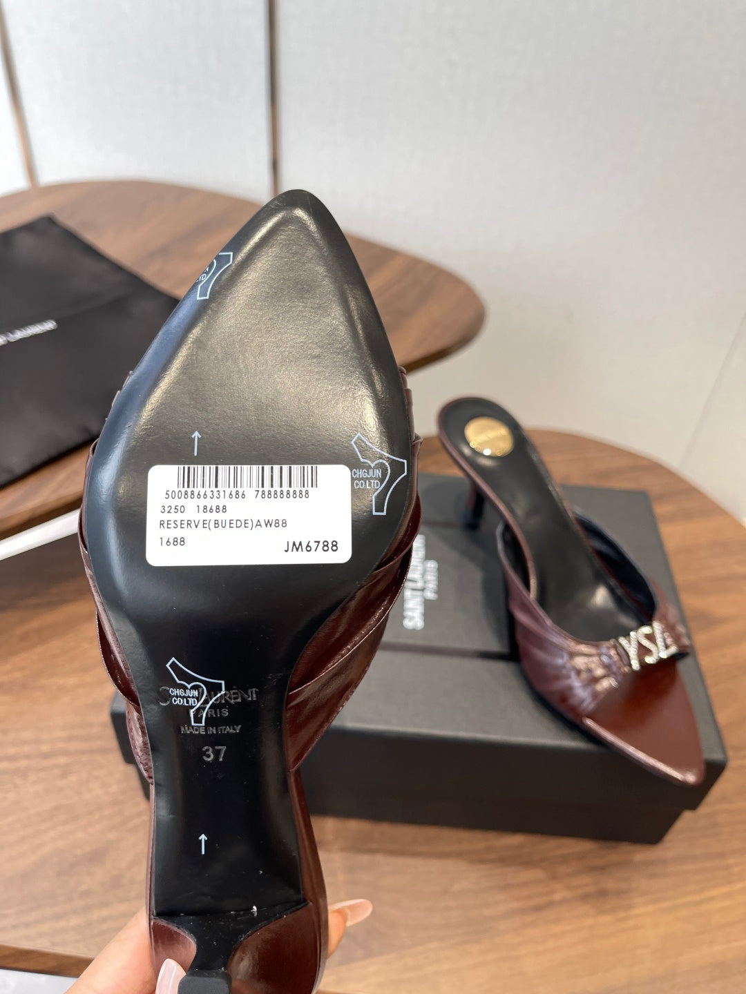 Saint Laurent Pointed-Toe Stiletto Mules – 26SS