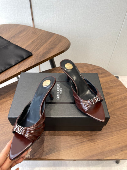 Saint Laurent Pointed-Toe Stiletto Mules – 26SS