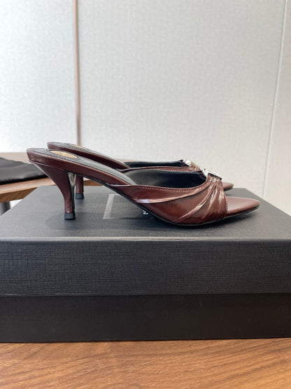 Saint Laurent Pointed-Toe Stiletto Mules – 26SS