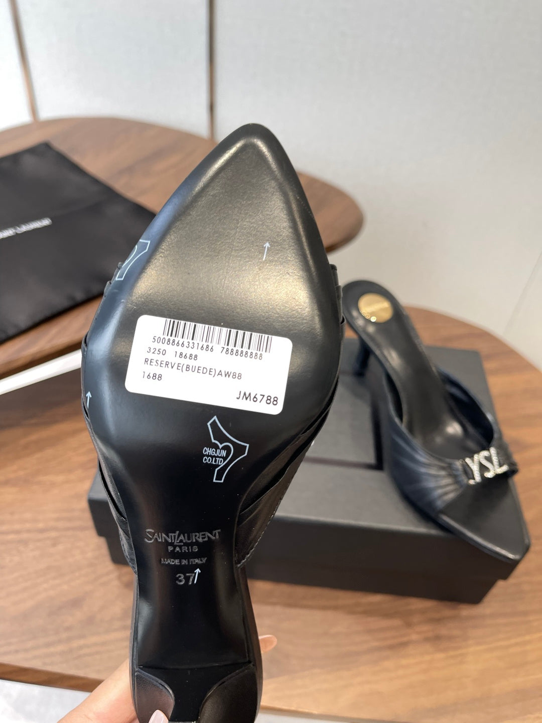 Saint Laurent Pointed-Toe Stiletto Mules – 26SS