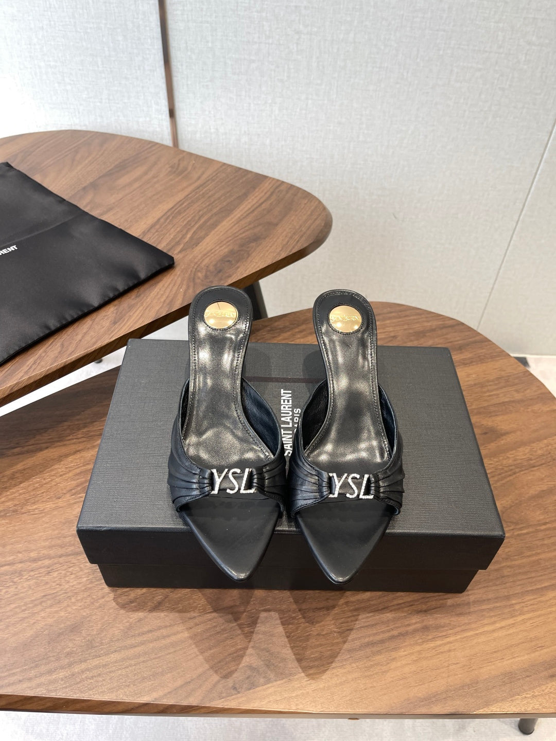 Saint Laurent Pointed-Toe Stiletto Mules – 26SS